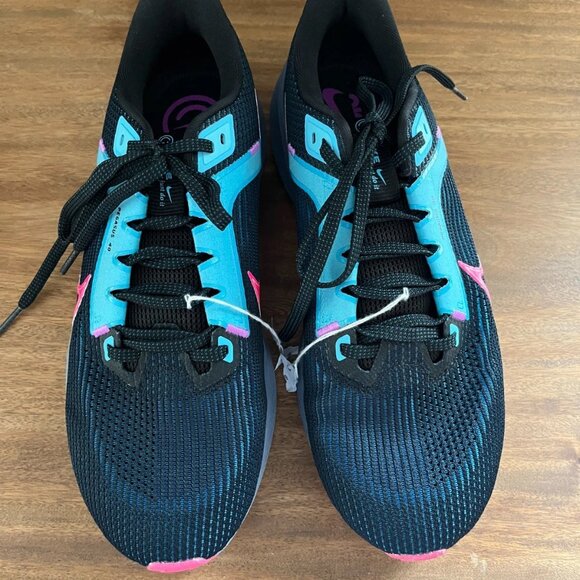 Women's Nike Air Zoom Pegasus 40 SE Black Hyper Pink Running Shoes size 8.5 - Picture 2 of 4
